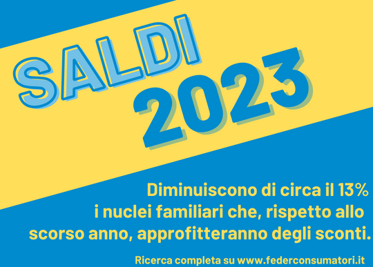 saldi 2023 diminuzione 13x100 nuclei familiari che approfittano degli sconti.png